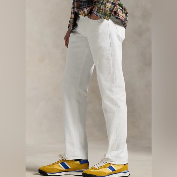 Men’s Polo Ralph Lauren White Straight-Leg Jeans – 34 x 30 - Picture 2 of 6
